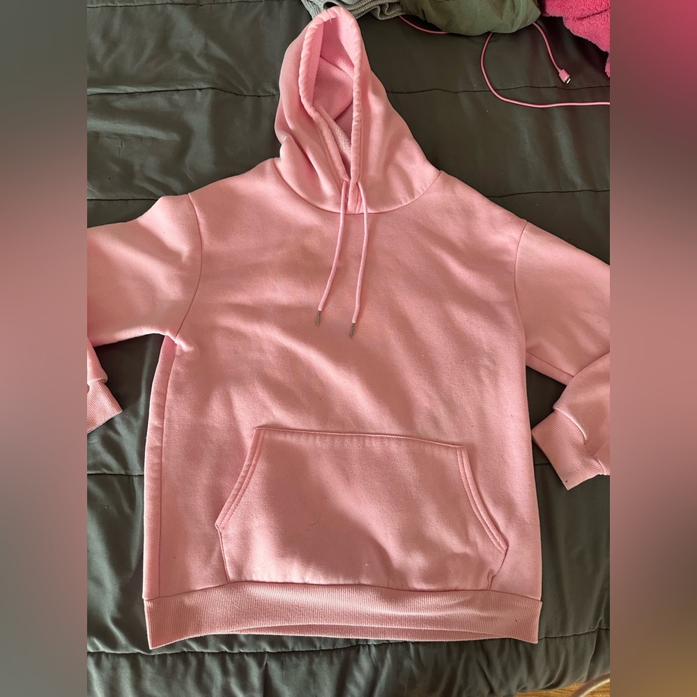 Pink Hoodie with Front Pocket